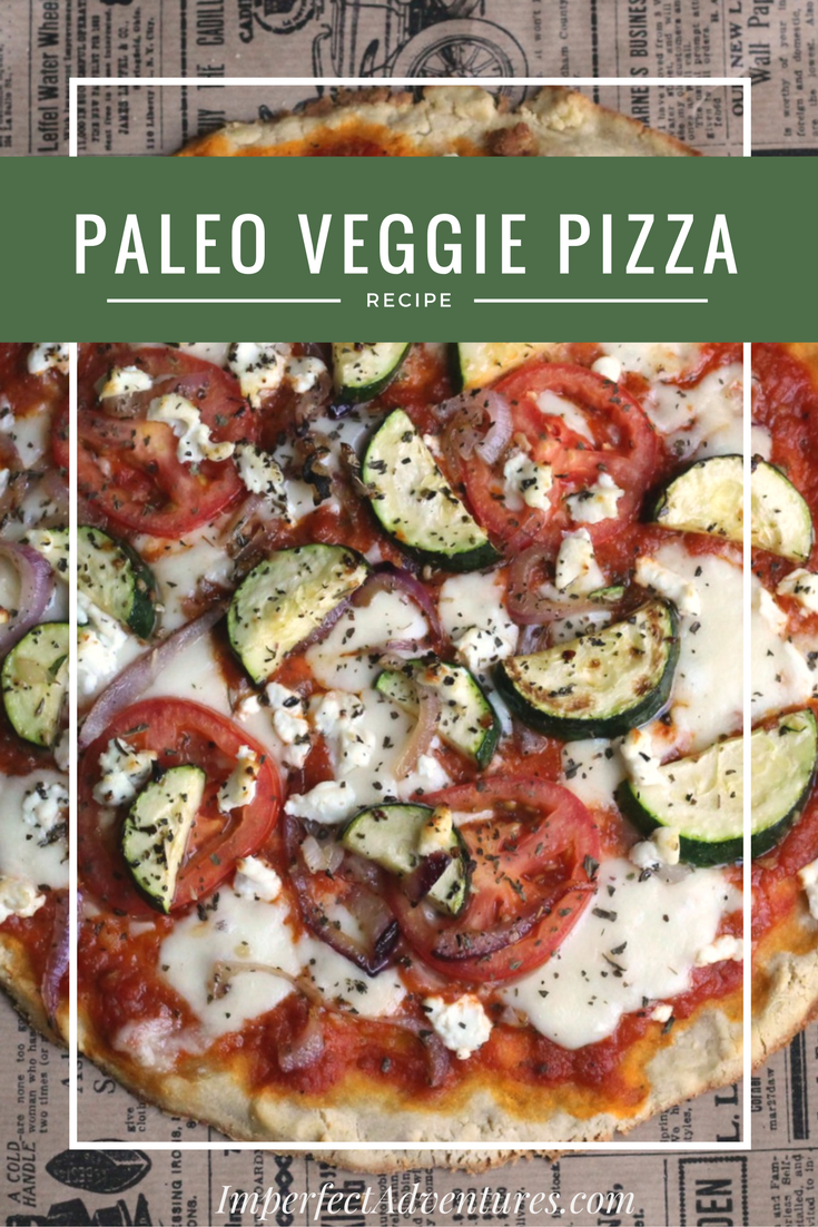 A veggie pizza with paleo and gluten free options.