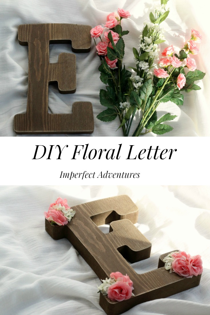 diy floral letter